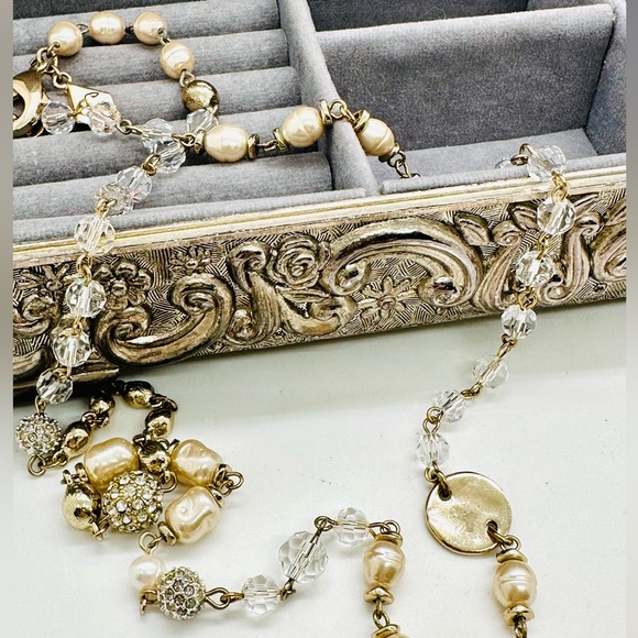 🔥Beautiful Pearl Statement Crystal Necklace - Picture 17 of 17